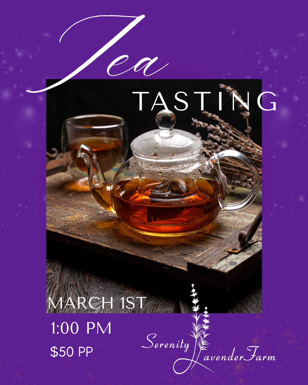 Discover Tea at Serenity Lavender Farm